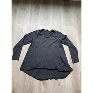 Eileen Fisher Charcoal Gray pullover sweater, long sleeve, women’s size small